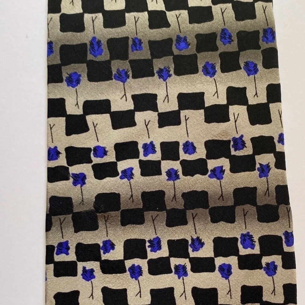 Jerome J Garcia Men Tie 100% Silk Imported Fabric Made In The USA Banyan Trees 2